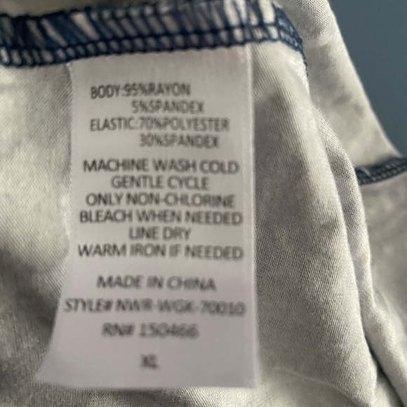 Market & Spruce Navy Sleeveless Maxi Dress with Light Blue Floral Print NWT XL - Picture 6 of 6